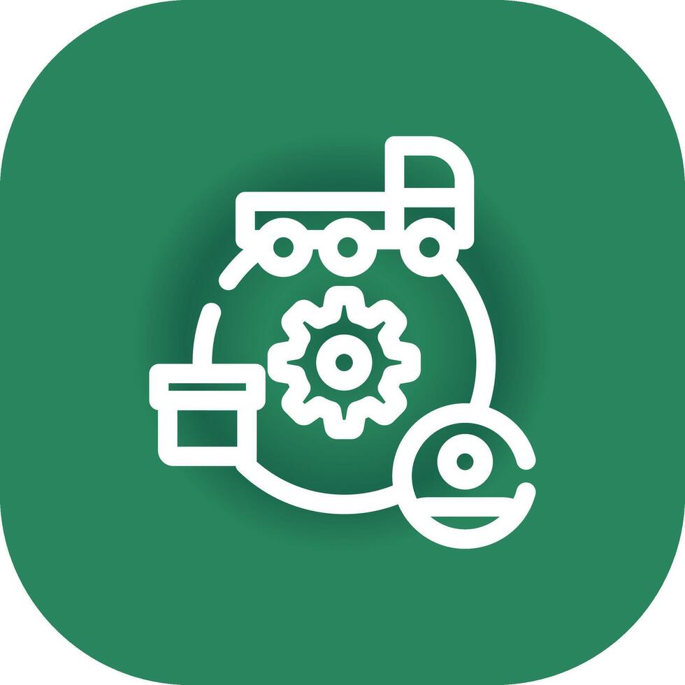 Supply Chain Creative Icon Design vector