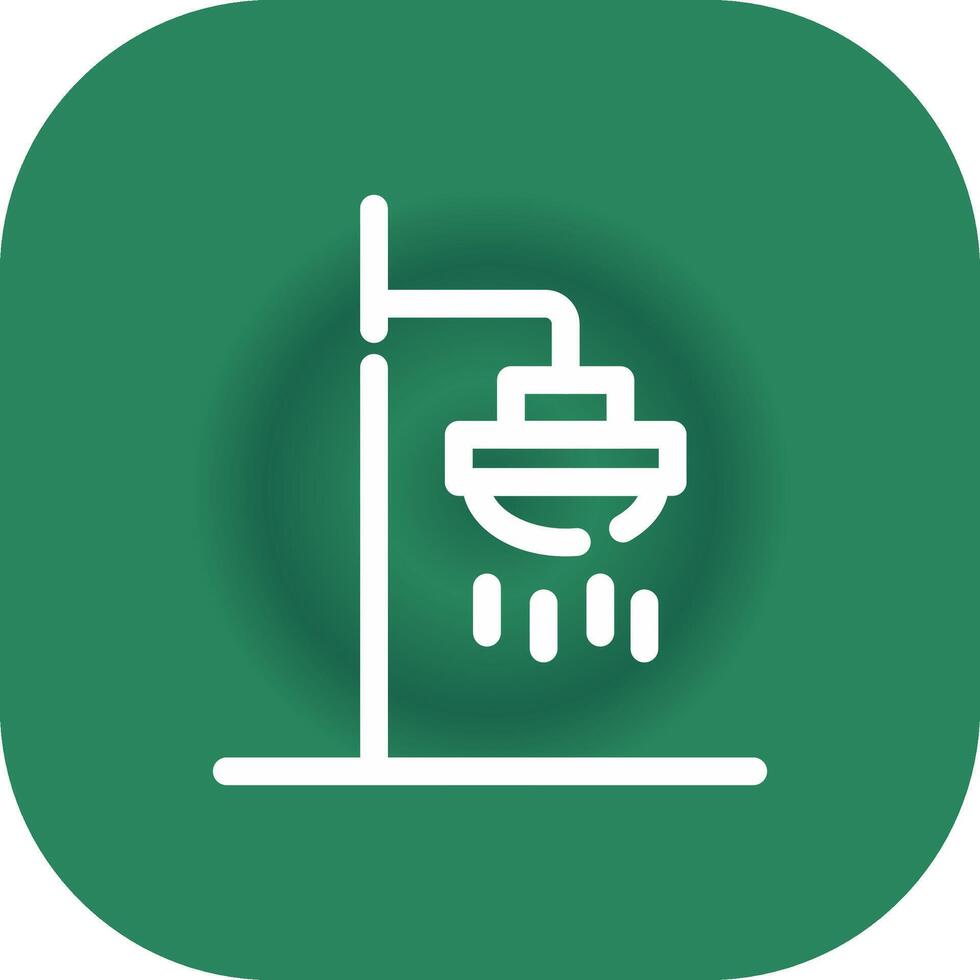 Roof Shower Creative Icon Design vector