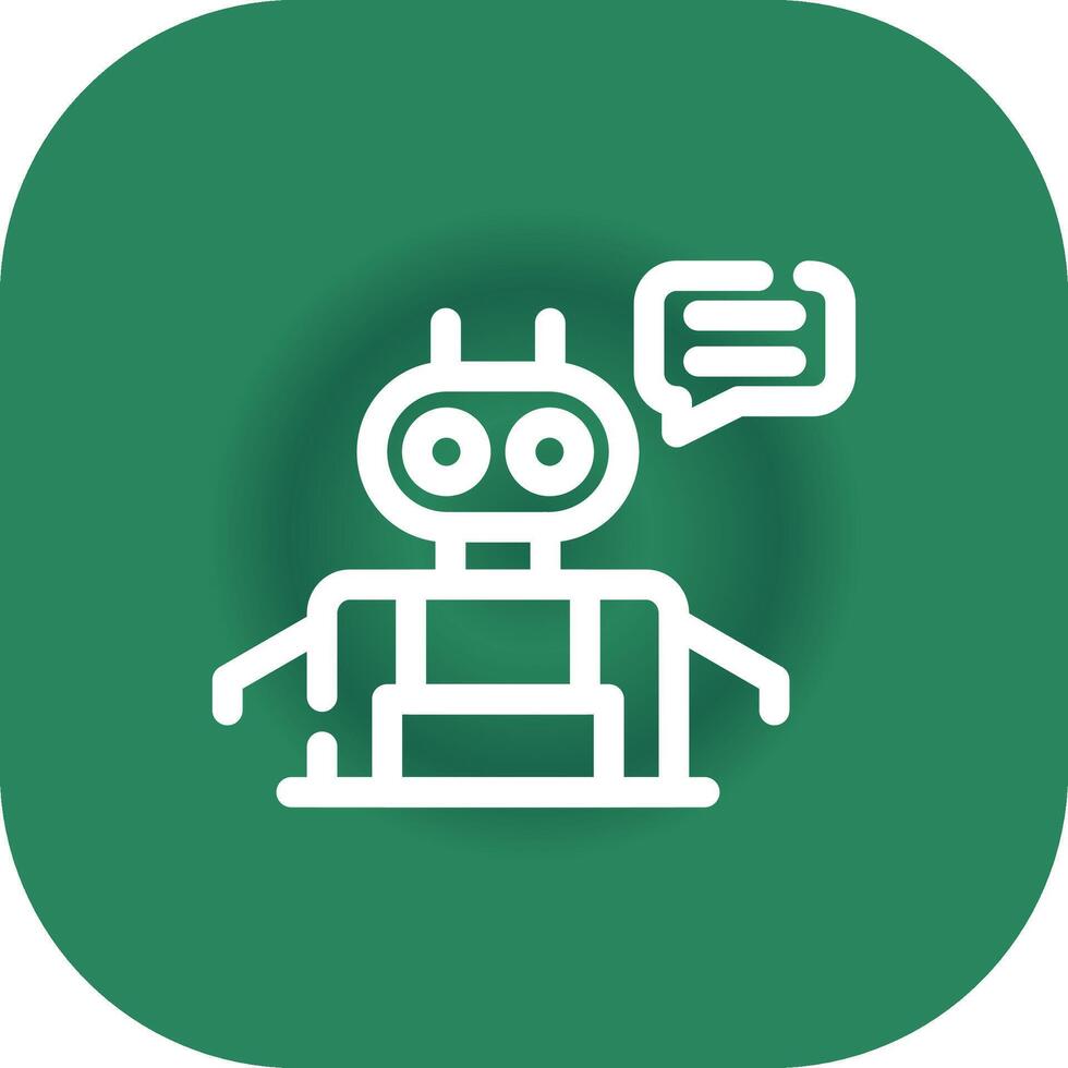Chatbot Creative Icon Design vector
