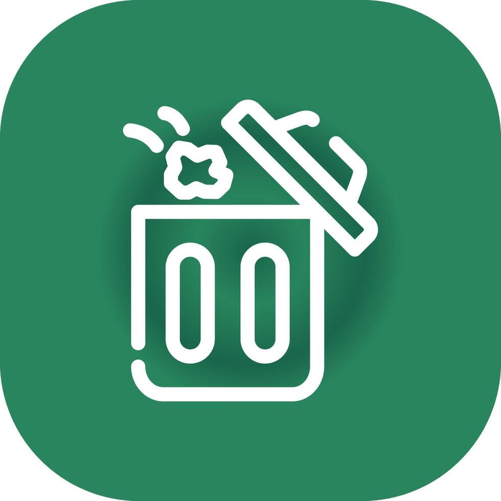 Throwing Trash Creative Icon Design vector