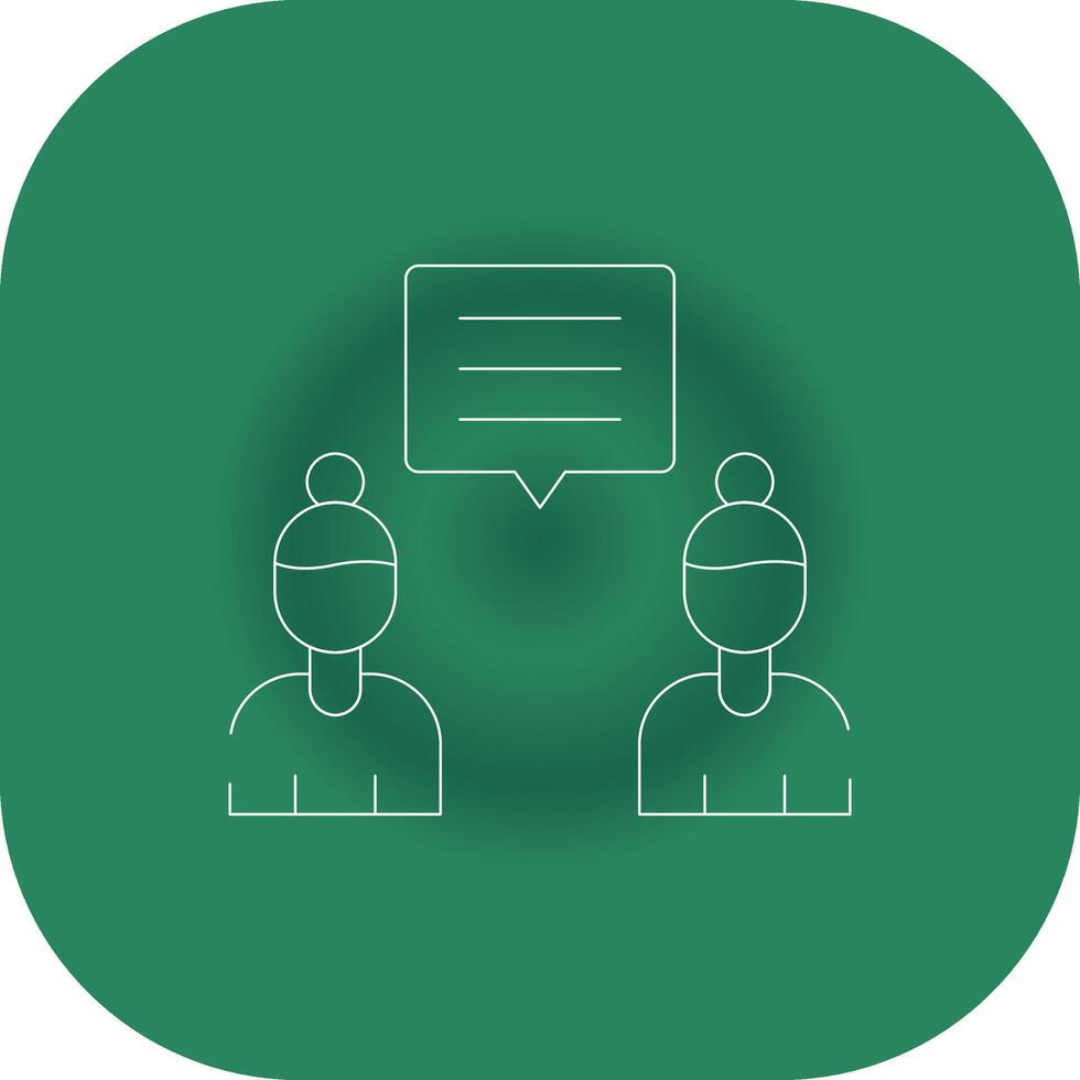 Discuss Creative Icon Design vector