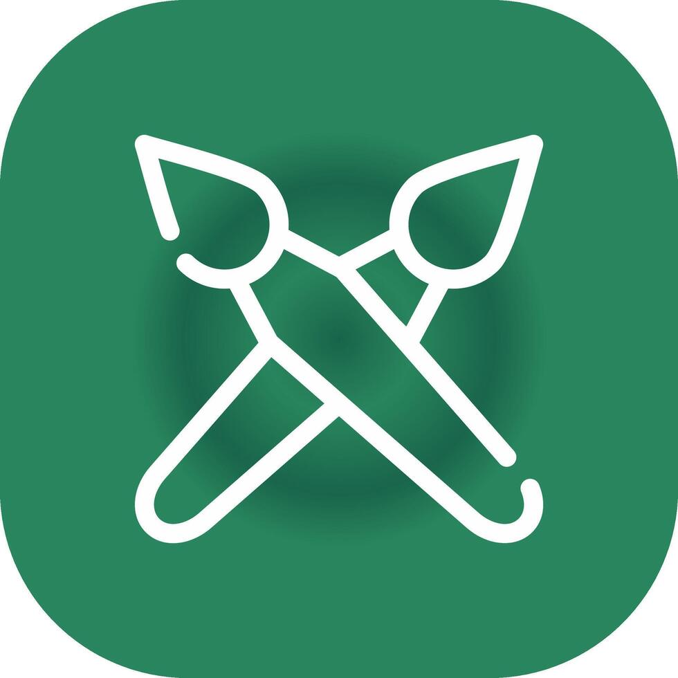 Brushes Creative Icon Design vector