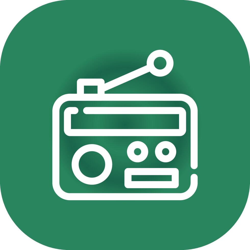 diseño de icono creativo de radio vector