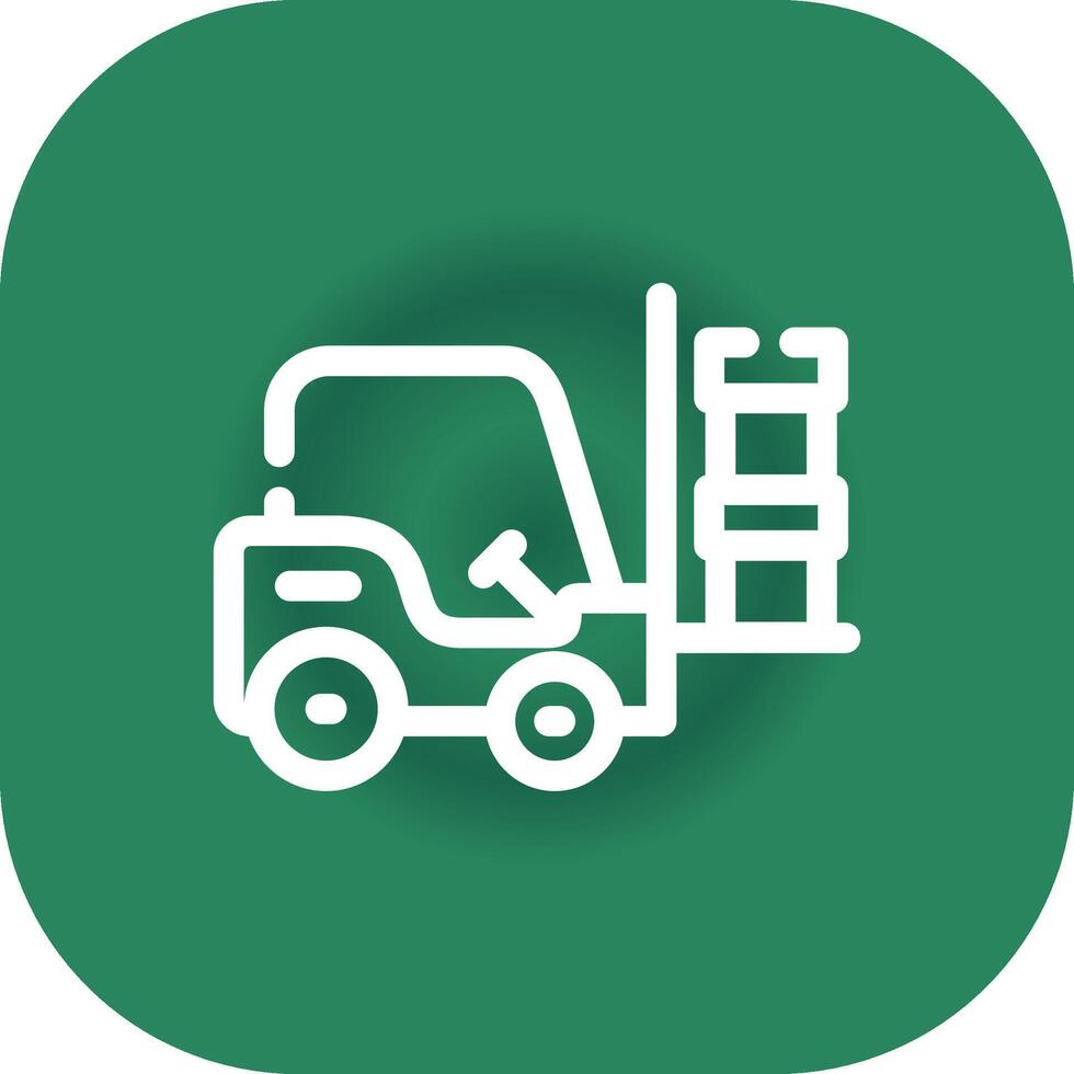 Forklift Creative Icon Design vector