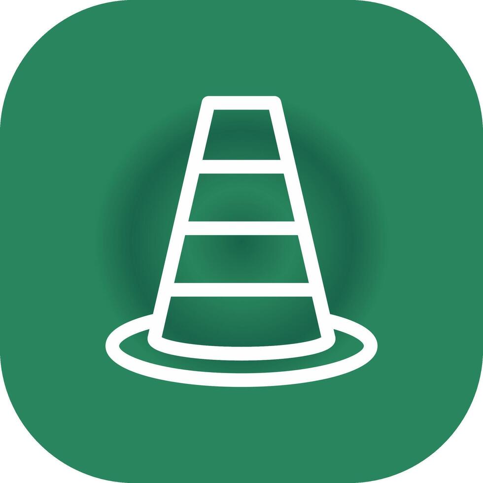 Traffic Cone Creative Icon Design vector
