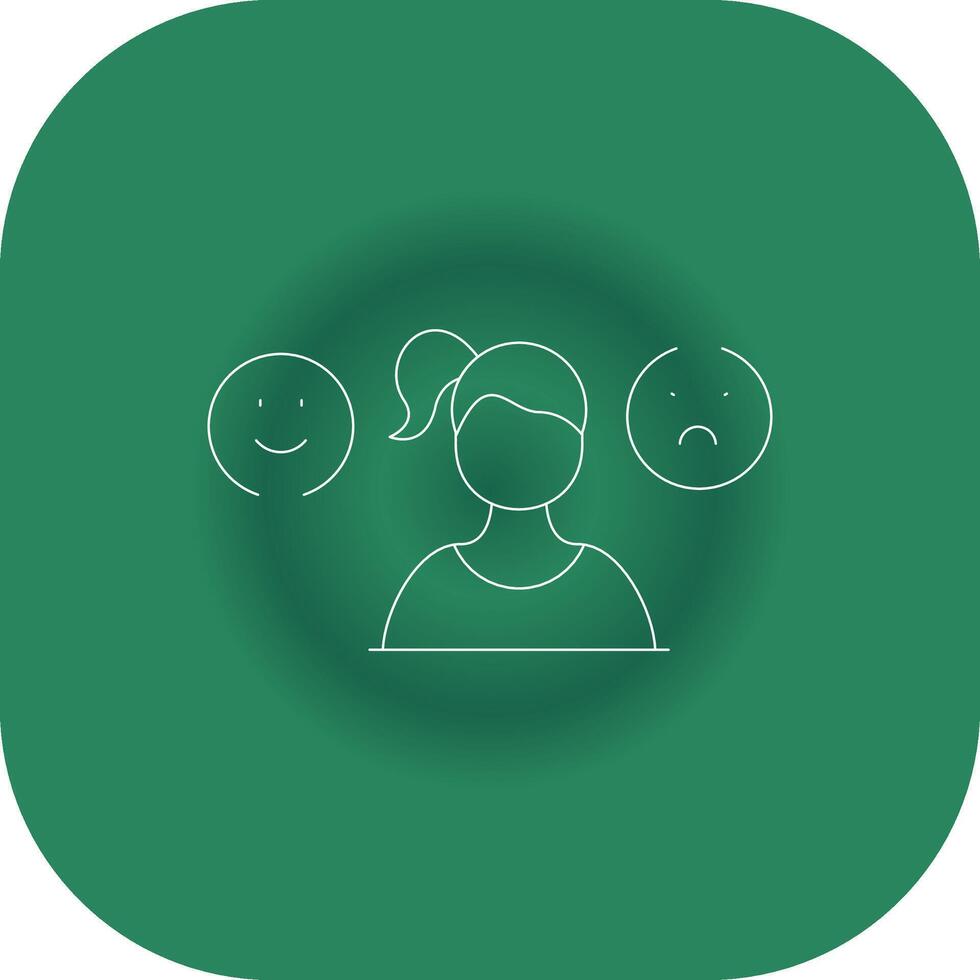 Bipolar Creative Icon Design vector