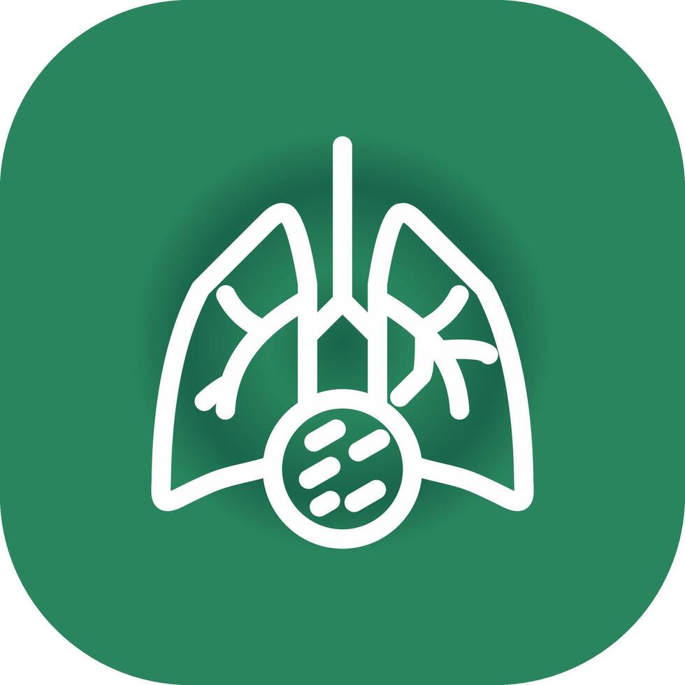 Lung Cancer Creative Icon Design vector