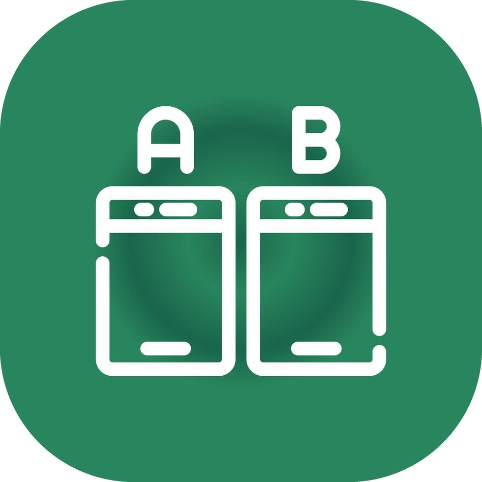 Ab Testing Creative Icon Design vector