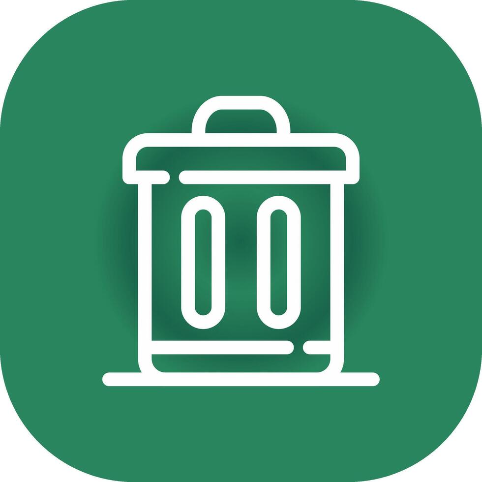 Trash Bin Creative Icon Design vector