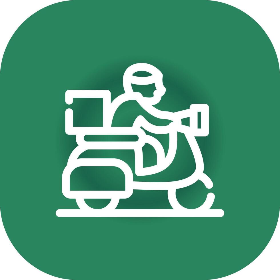 Delivery Bike Creative Icon Design vector