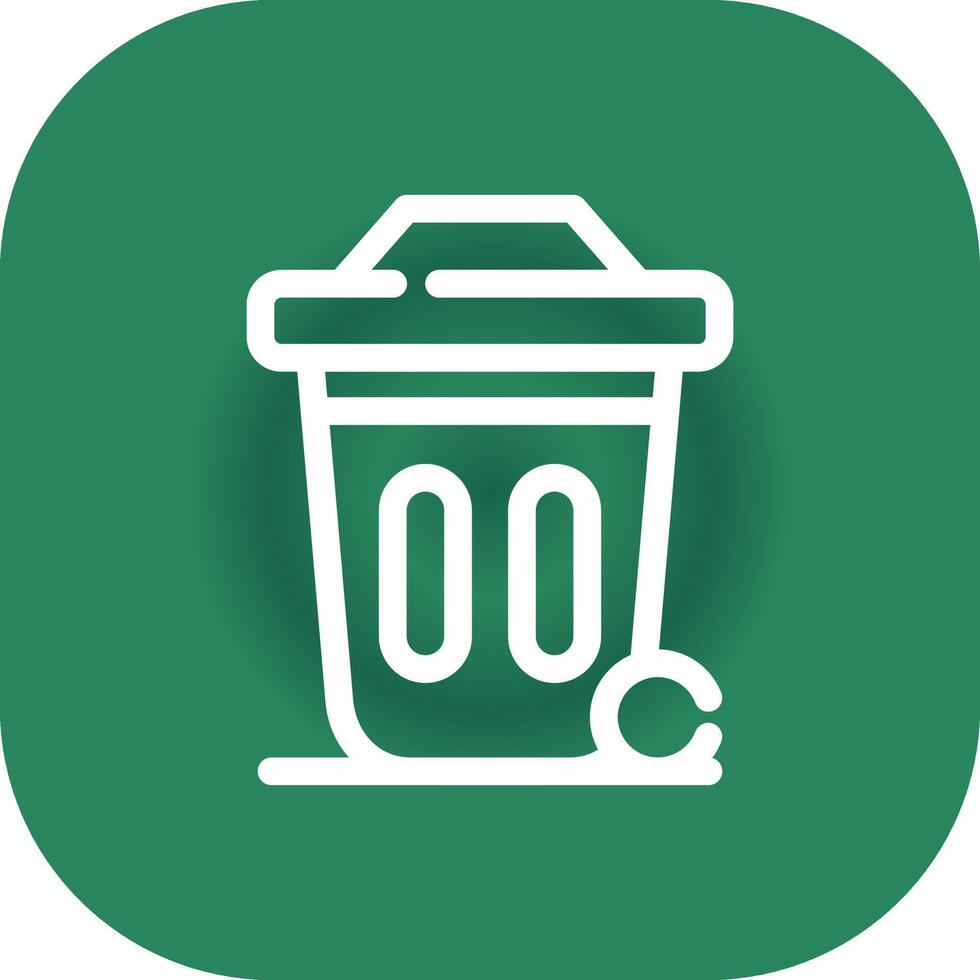 Dustbin Creative Icon Design vector