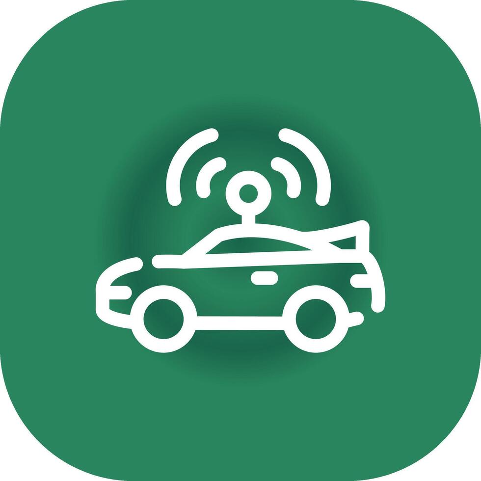 Autonomous Vehicle Creative Icon Design vector