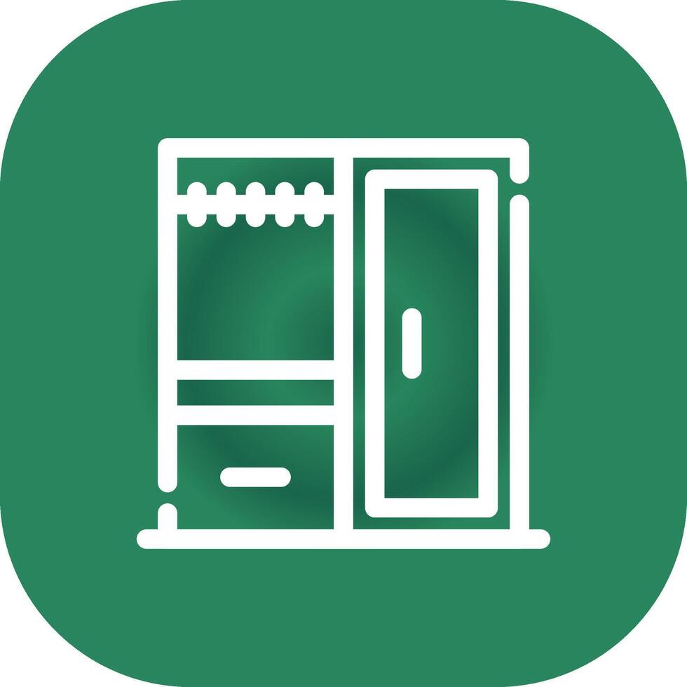 Wardrobe Creative Icon Design vector