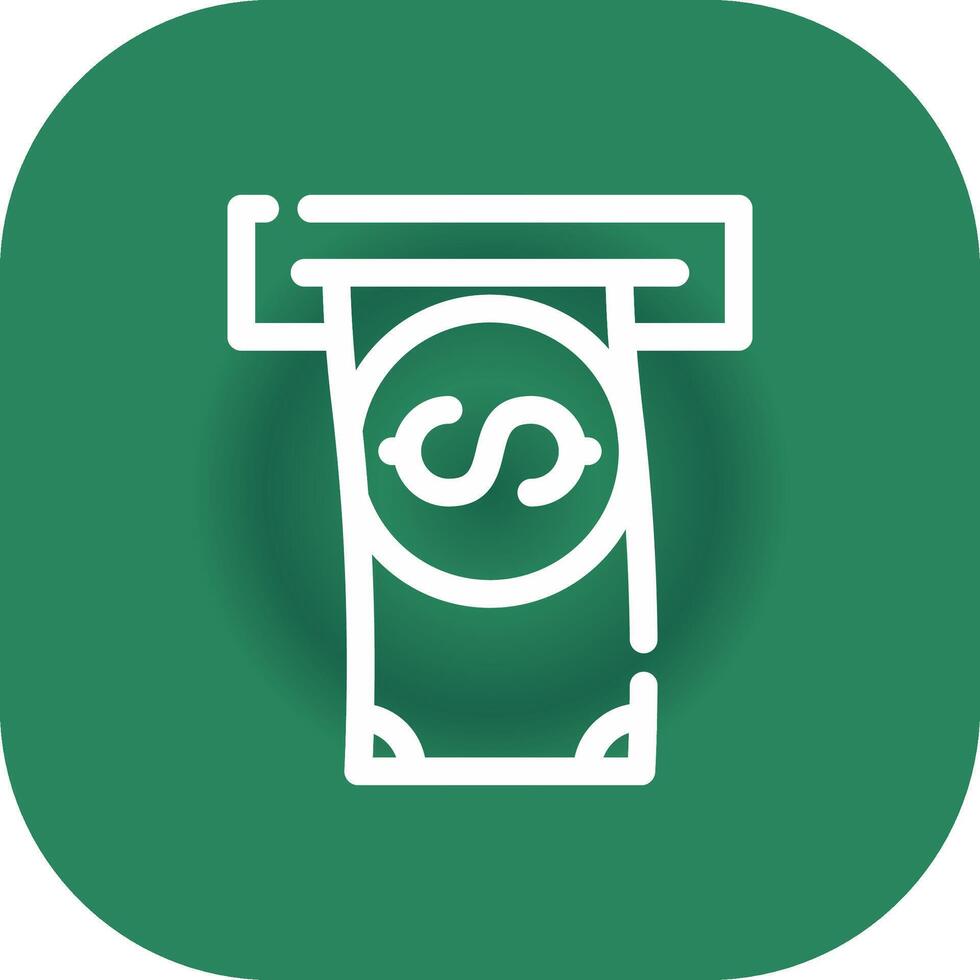 Withdrawal Creative Icon Design vector