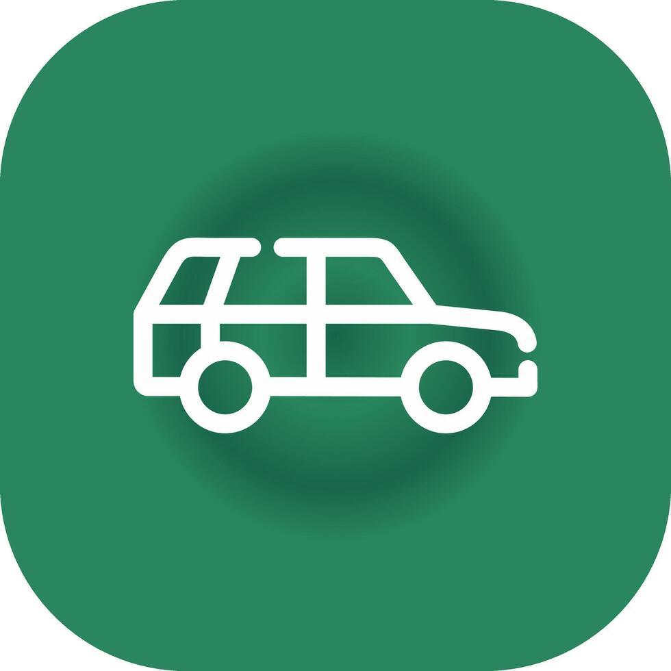 Station Wagon Creative Icon Design vector
