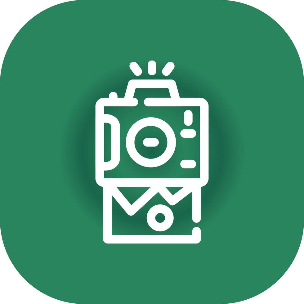 Instant Camera Creative Icon Design vector