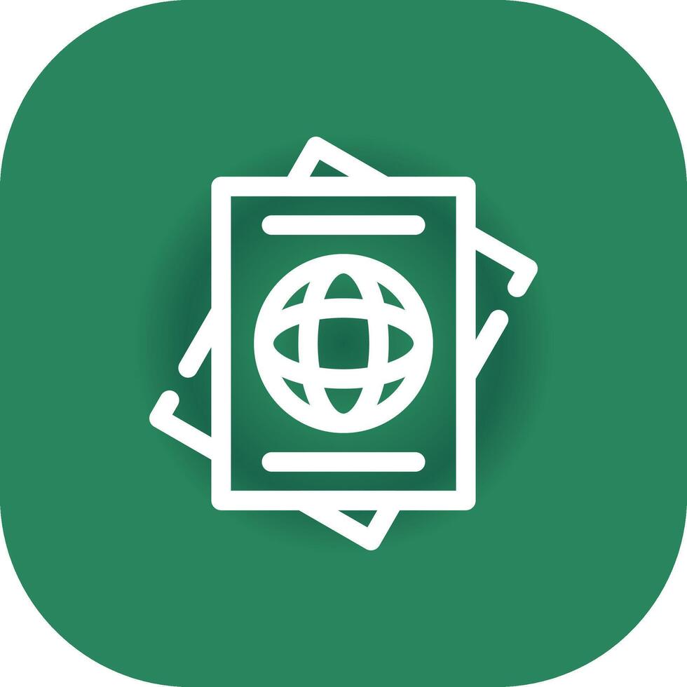 Passport Creative Icon Design vector