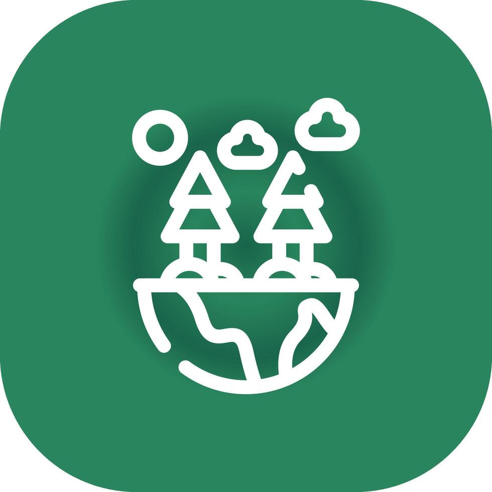 Green Environment Creative Icon Design vector