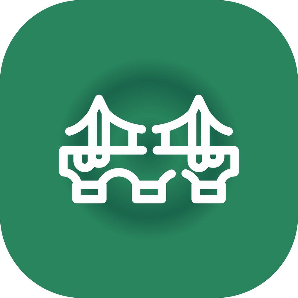 Bridge Creative Icon Design vector