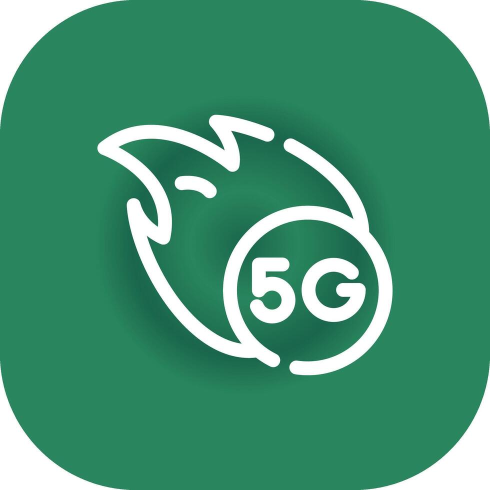 5G Creative Icon Design vector