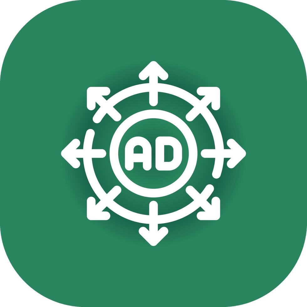 Advertising Submission Creative Icon Design vector