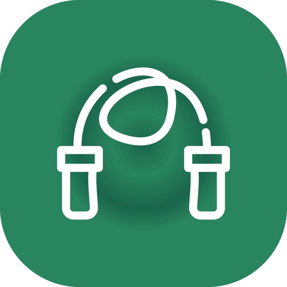 Skipping Rope Creative Icon Design vector