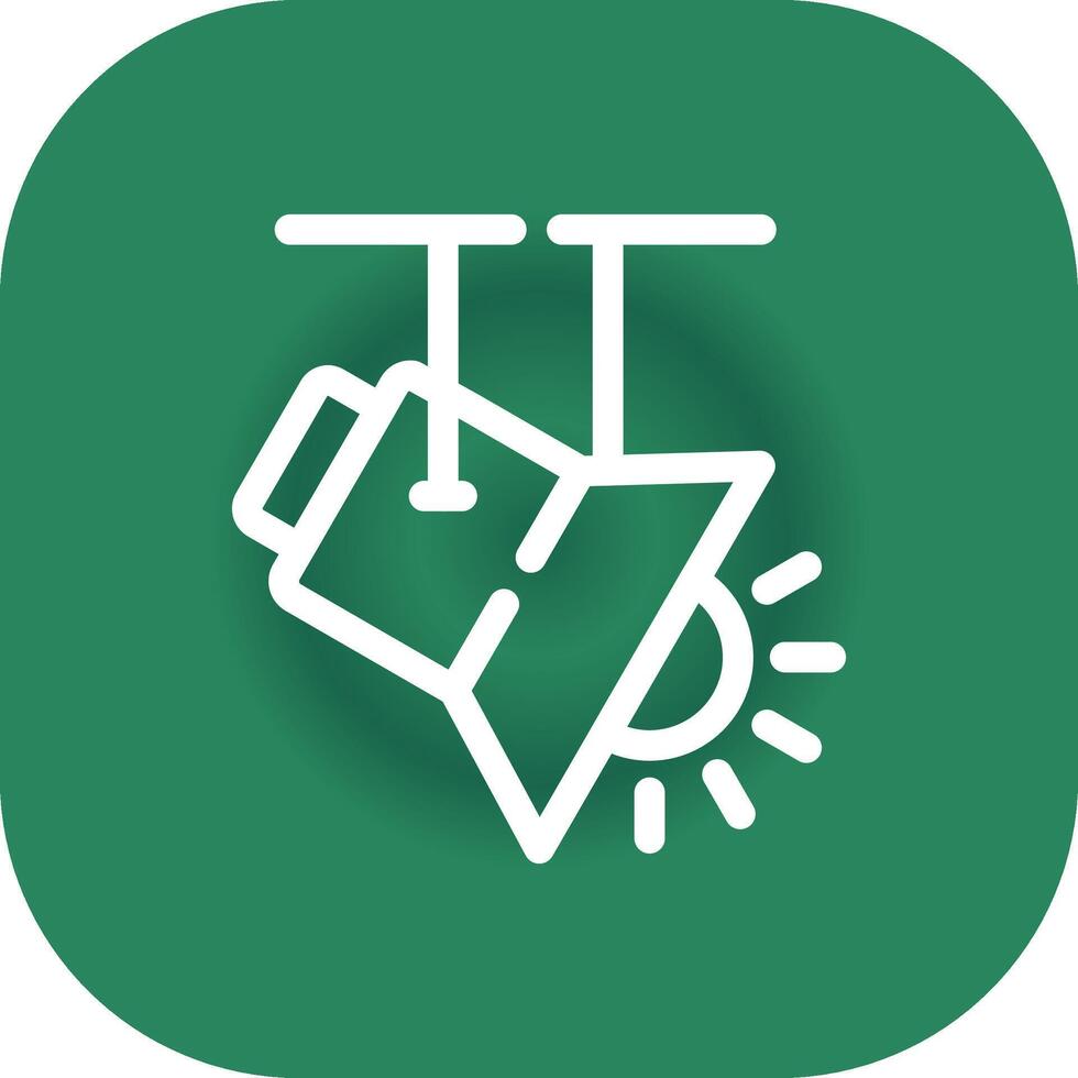Spotlight Creative Icon Design vector