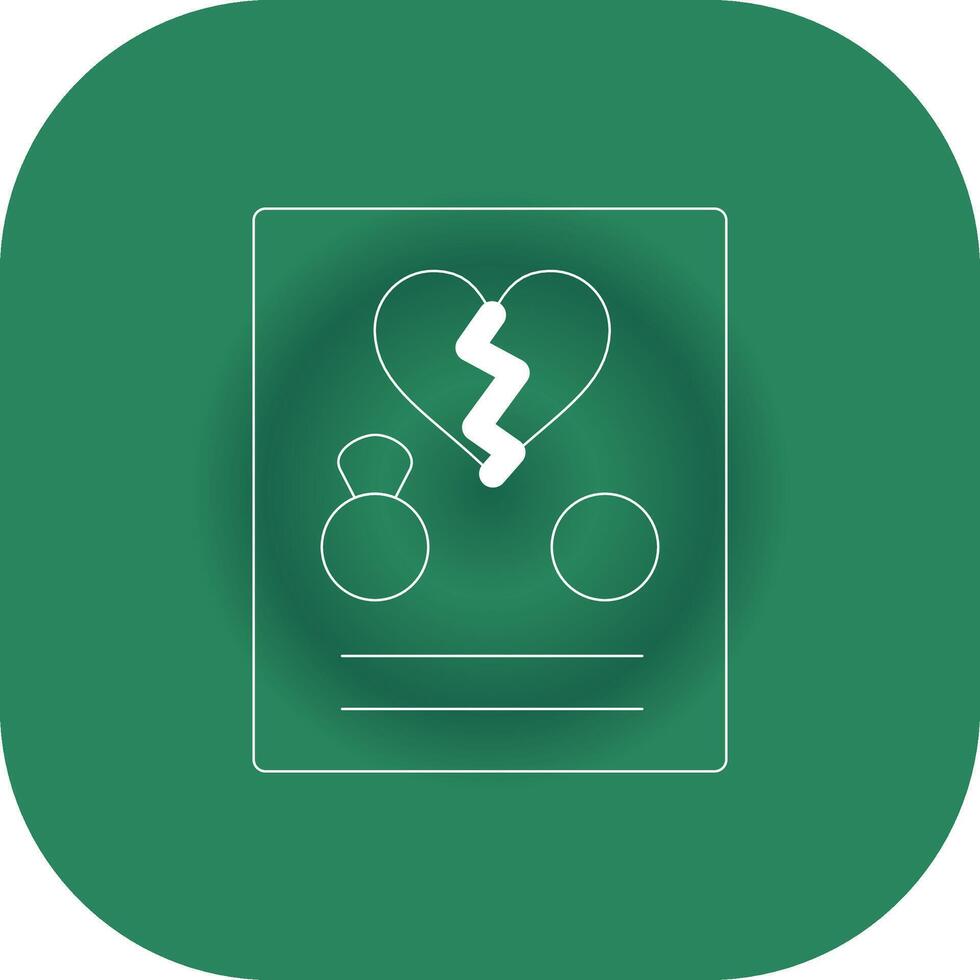 Divorce Creative Icon Design vector