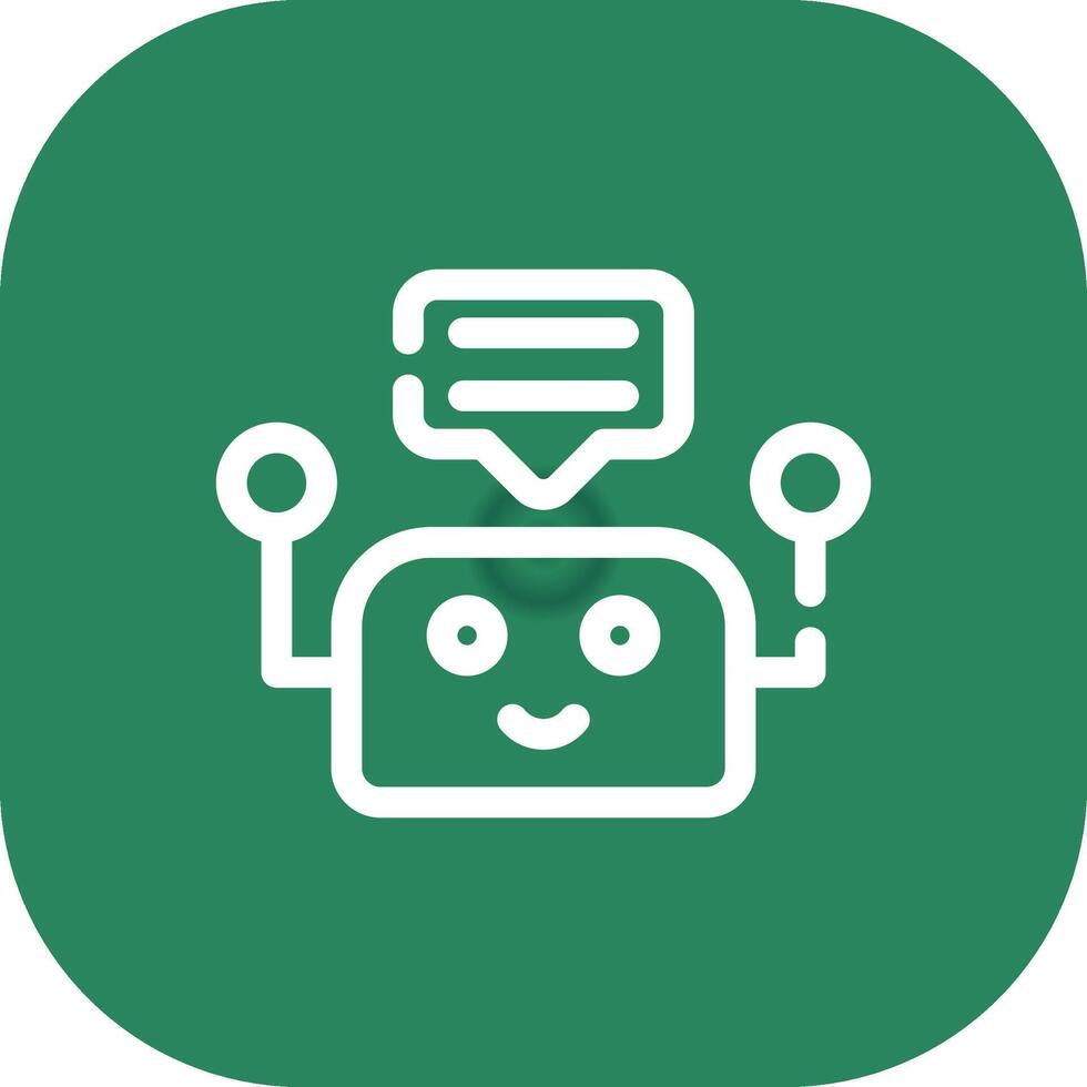 Chatbot Creative Icon Design vector