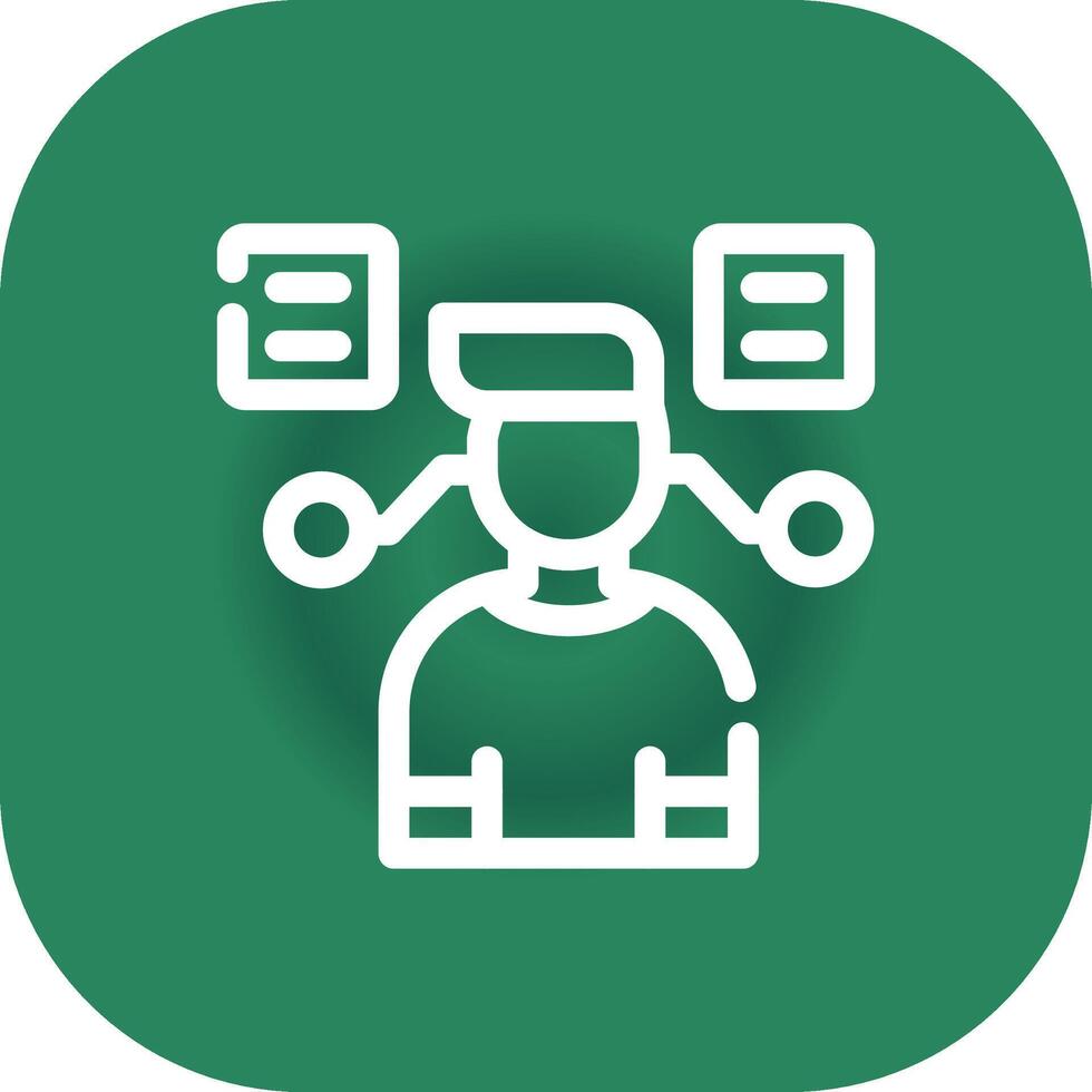 User Predictions Creative Icon Design vector