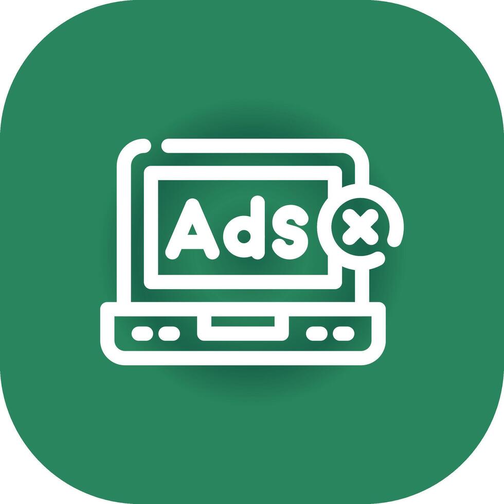 Online Advertising Creative Icon Design vector