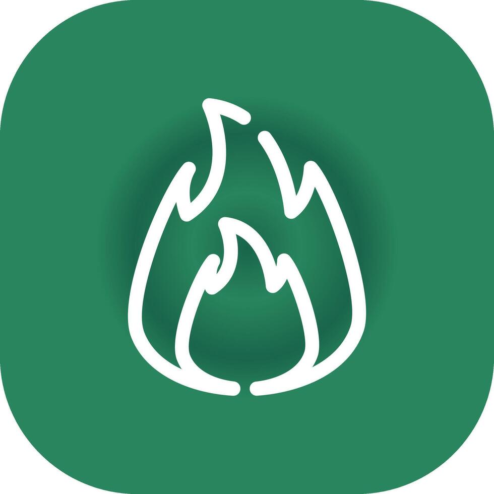 On Fire Creative Icon Design vector