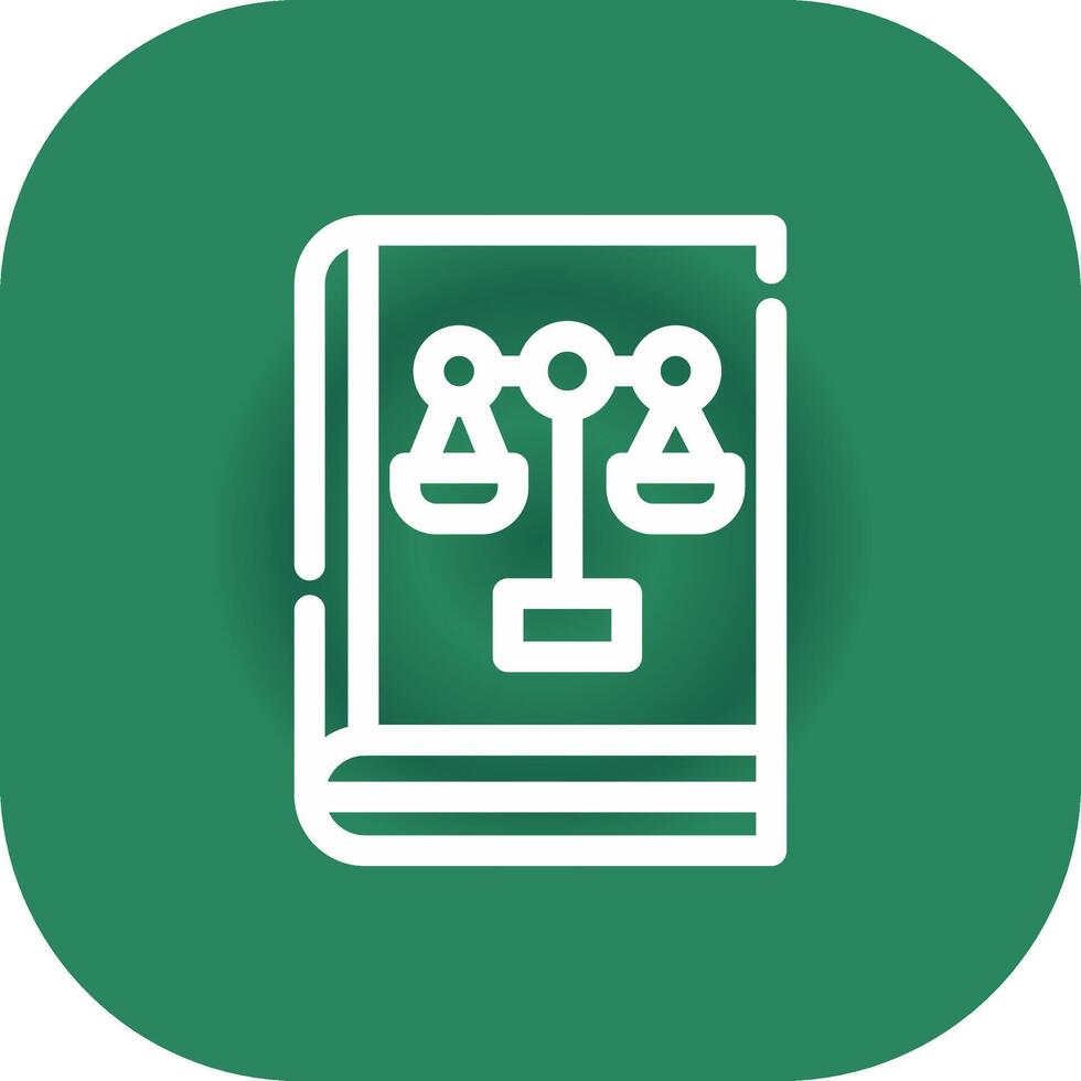 Law Book Creative Icon Design vector