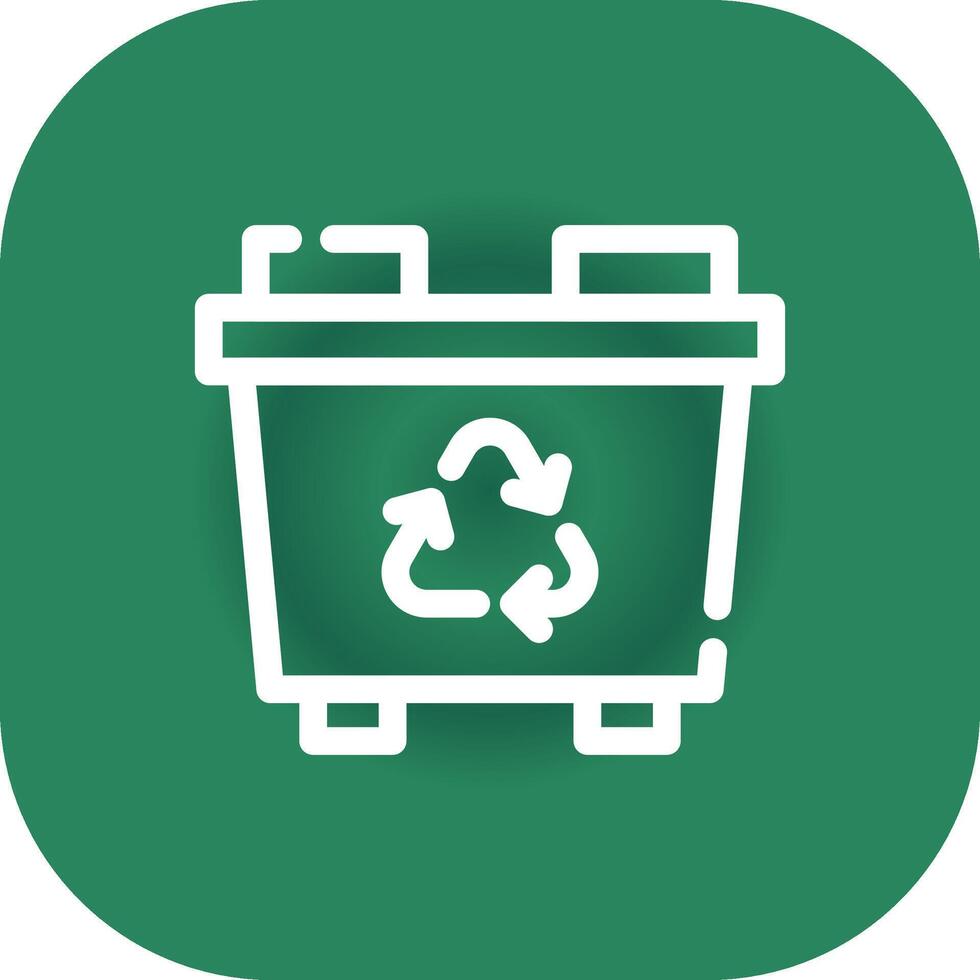 diseño de icono creativo de papelera de reciclaje vector