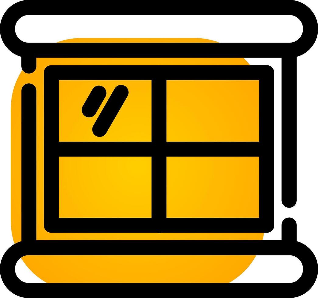 Window Creative Icon Design vector