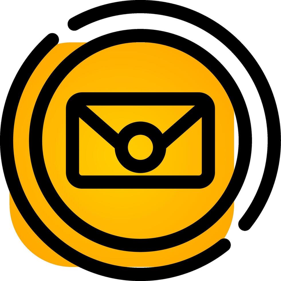 Circle Envelope Creative Icon Design vector