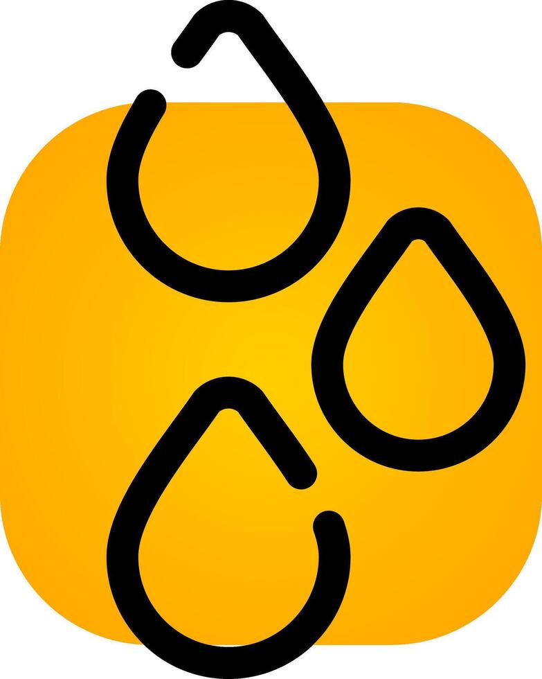 Raindrops Creative Icon Design vector