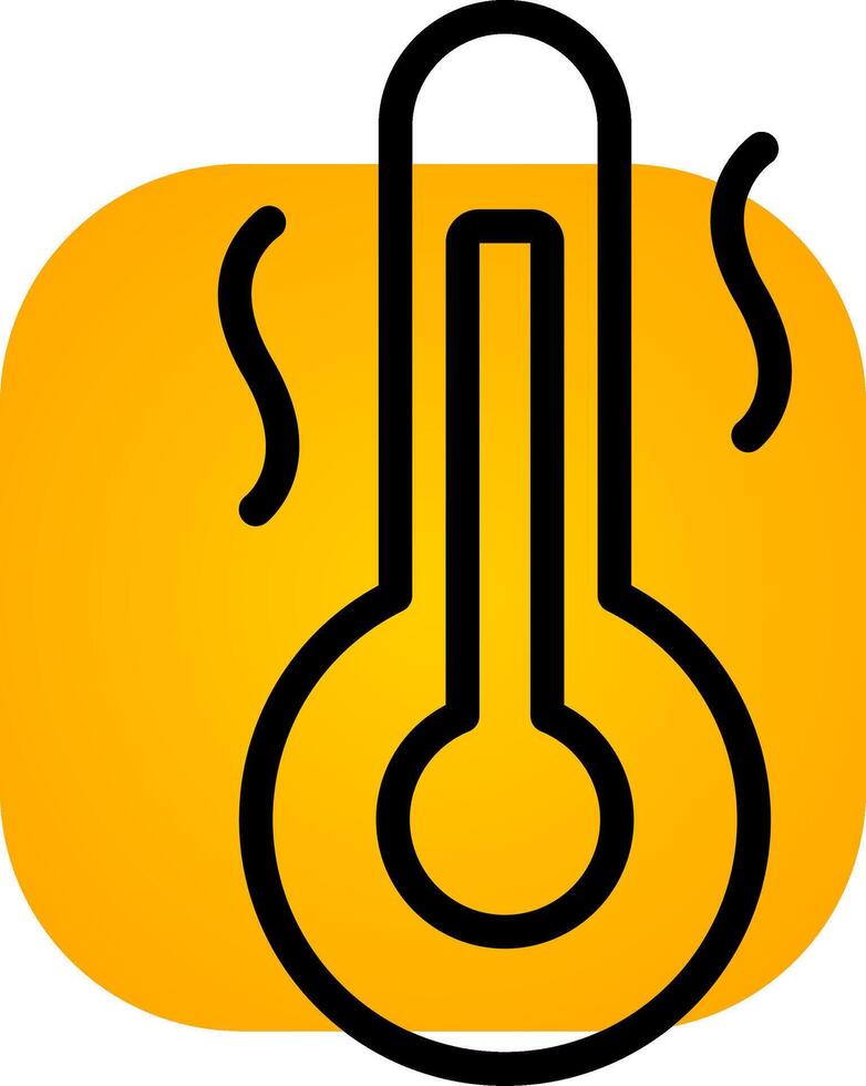 Hot Temperature Creative Icon Design vector