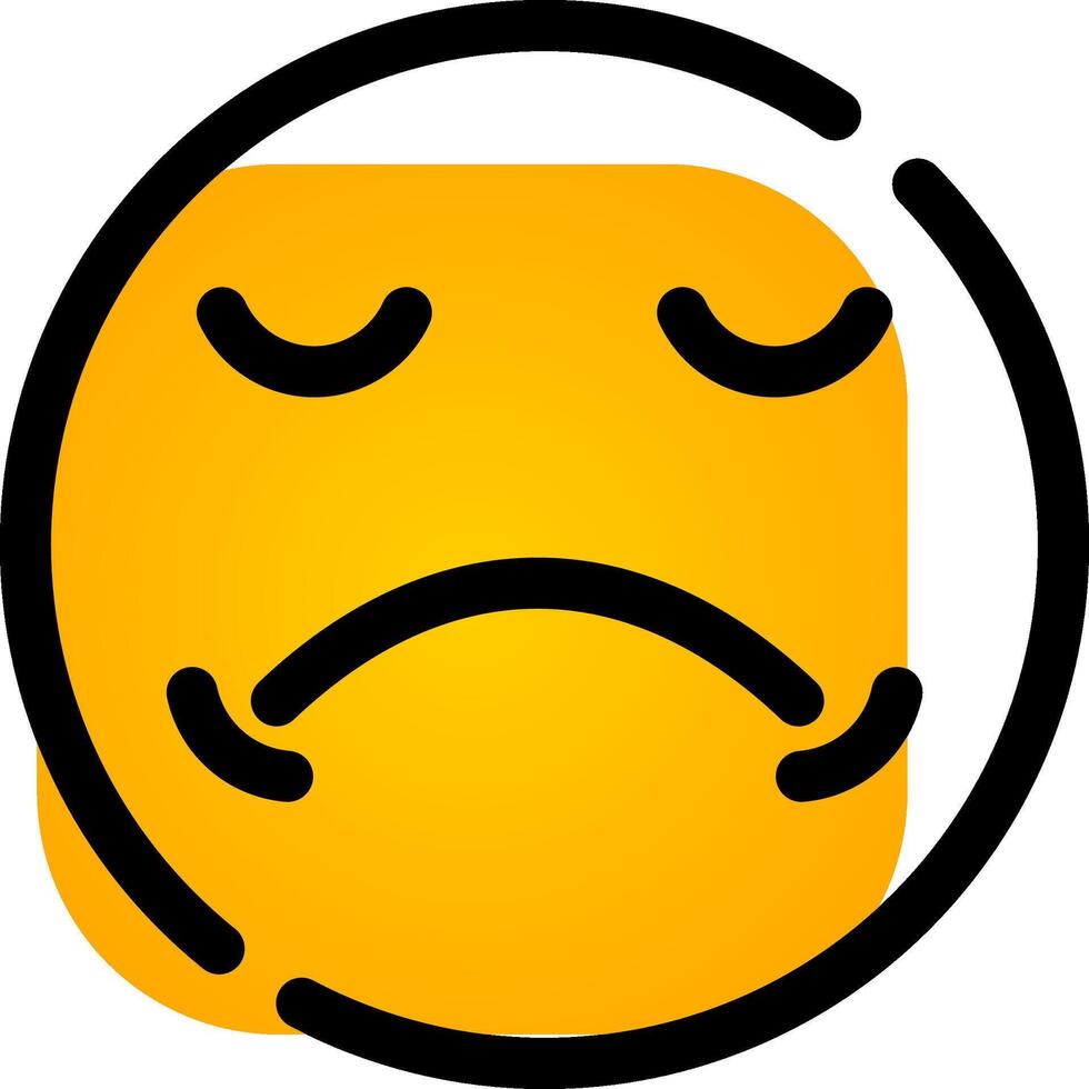 Sad Creative Icon Design vector