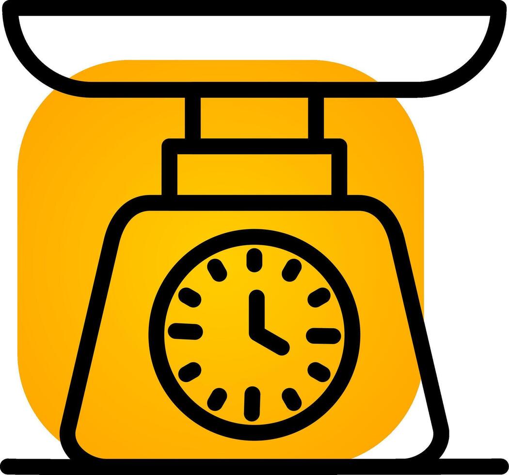 Weighing Machine Creative Icon Design vector
