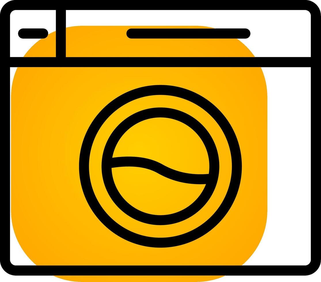 Washing Machine Creative Icon Design vector