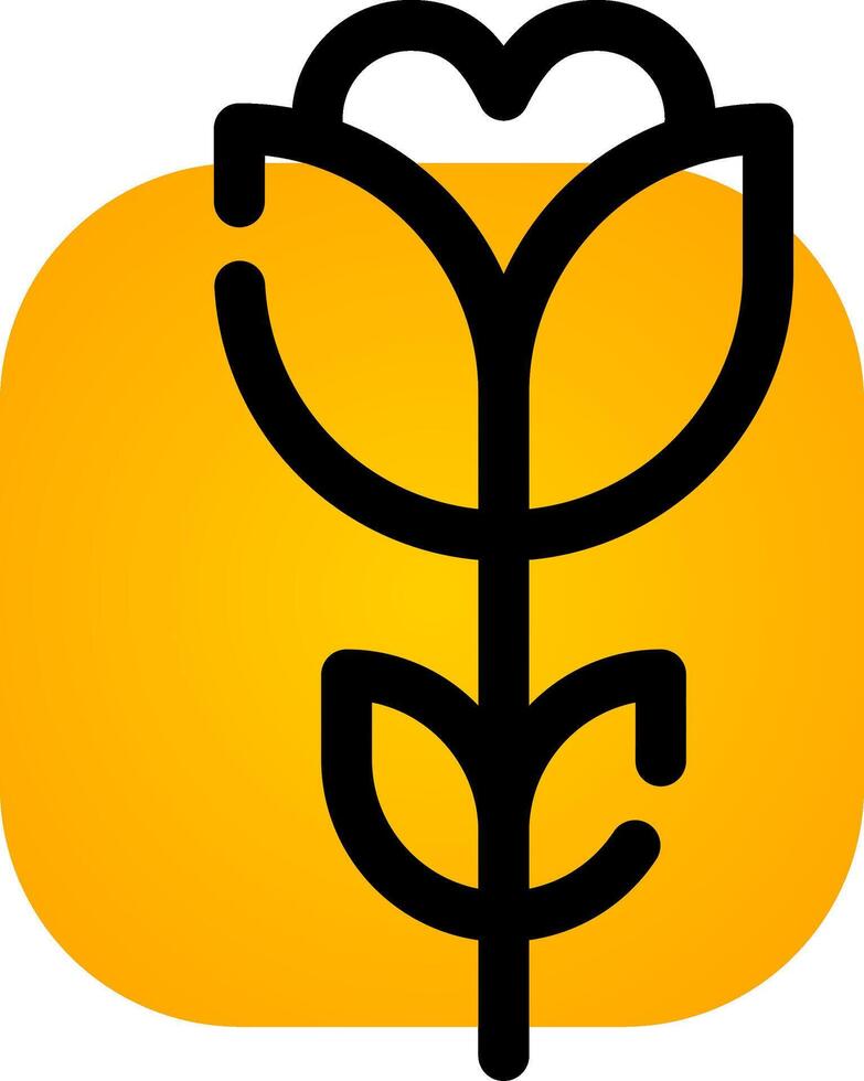 Flower Tulip Creative Icon Design vector