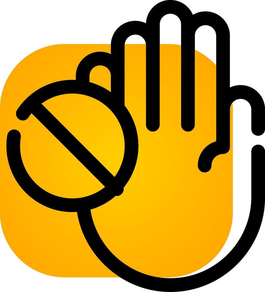 Ban Creative Icon Design vector