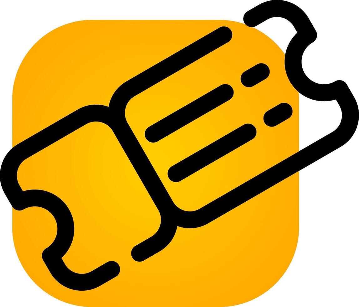 Ticket Creative Icon Design vector