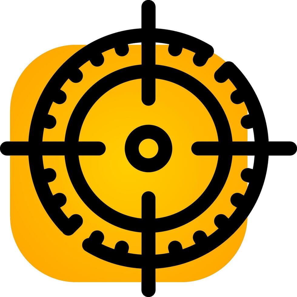 Glyph Gradient Circle Design vector