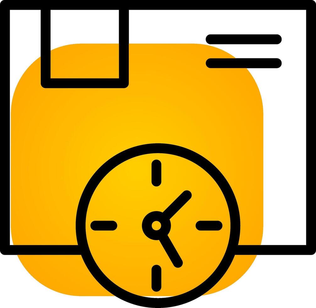 Delivery Time Creative Icon Design vector