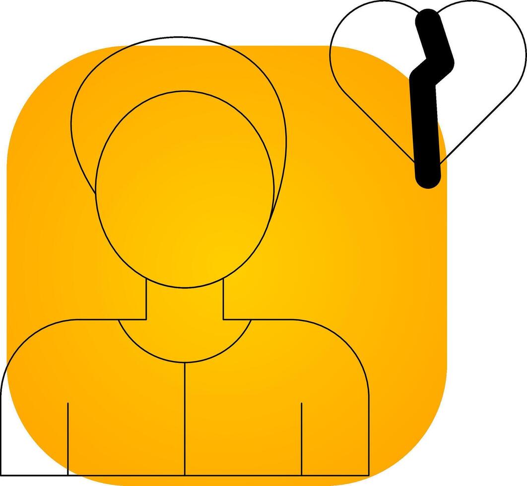 Alone Creative Icon Design vector