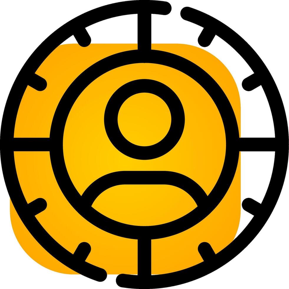 Target Audience Creative Icon Design vector
