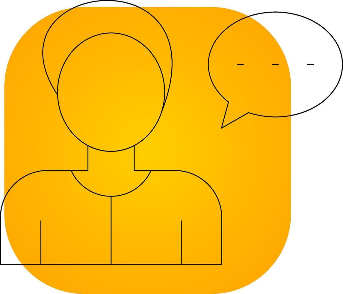 Verbal Communication Creative Icon Design vector