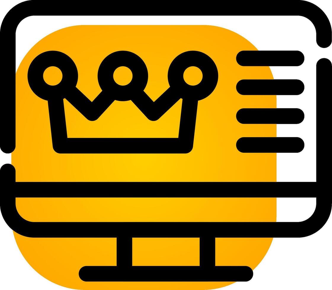 Premium Content Creative Icon Design vector